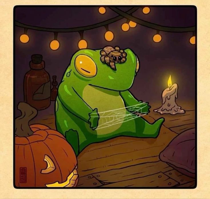 Frog and spider