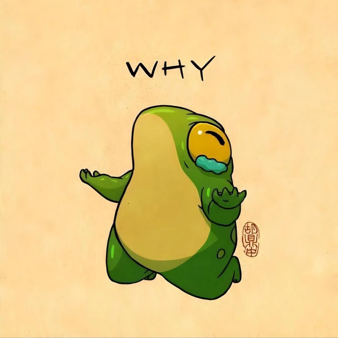 Sad frog
